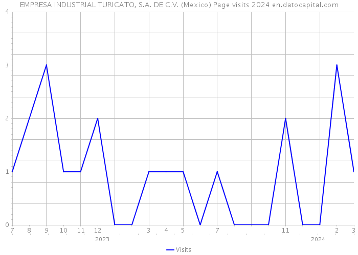 EMPRESA INDUSTRIAL TURICATO, S.A. DE C.V. (Mexico) Page visits 2024 