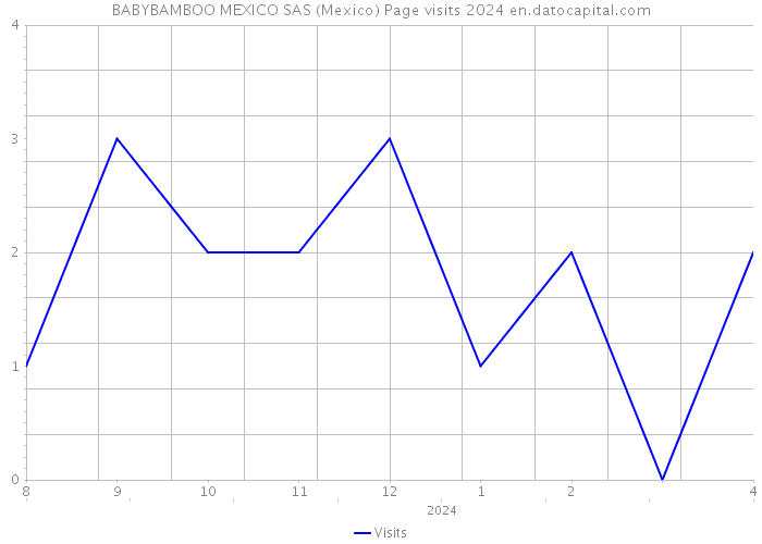 BABYBAMBOO MEXICO SAS (Mexico) Page visits 2024 
