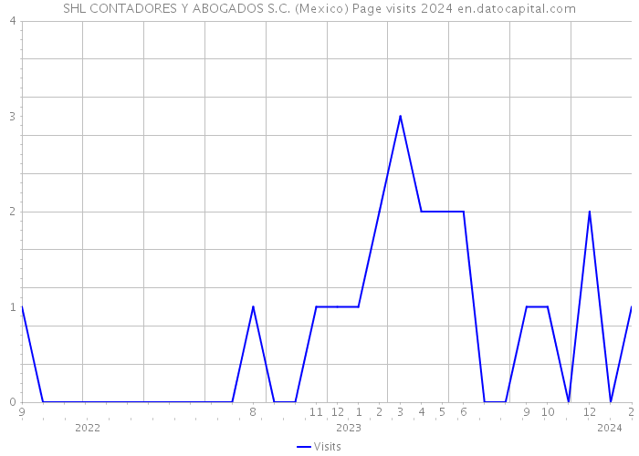 SHL CONTADORES Y ABOGADOS S.C. (Mexico) Page visits 2024 