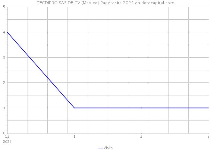 TECDIPRO SAS DE CV (Mexico) Page visits 2024 