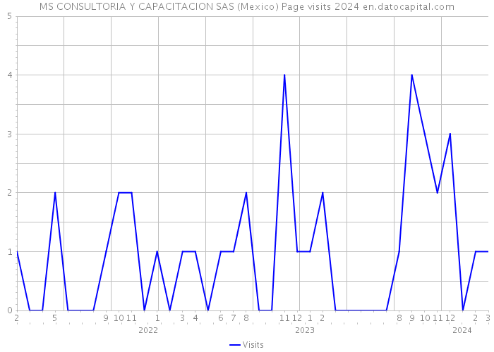 MS CONSULTORIA Y CAPACITACION SAS (Mexico) Page visits 2024 