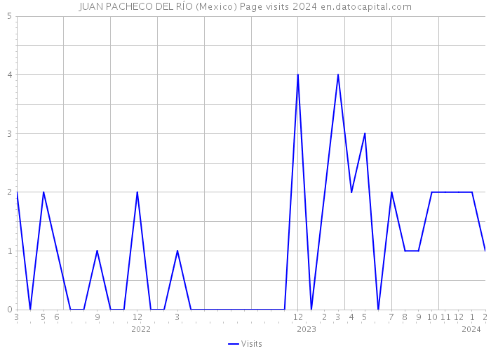 JUAN PACHECO DEL RÍO (Mexico) Page visits 2024 