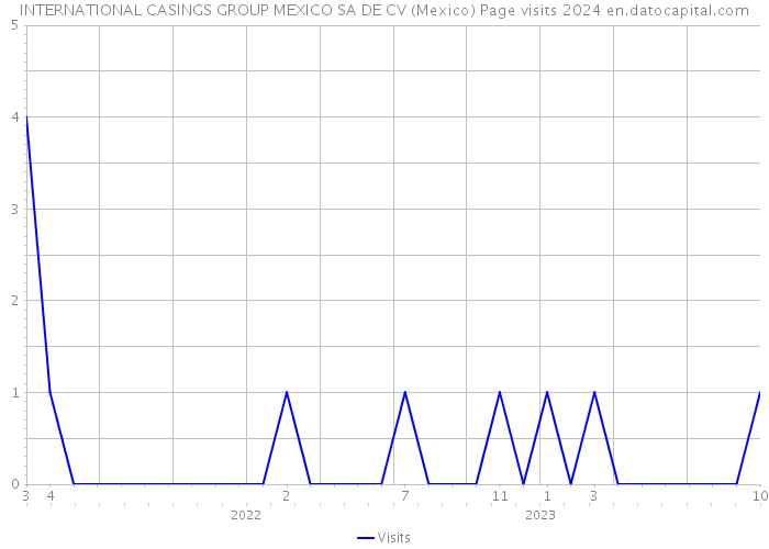 INTERNATIONAL CASINGS GROUP MEXICO SA DE CV (Mexico) Page visits 2024 