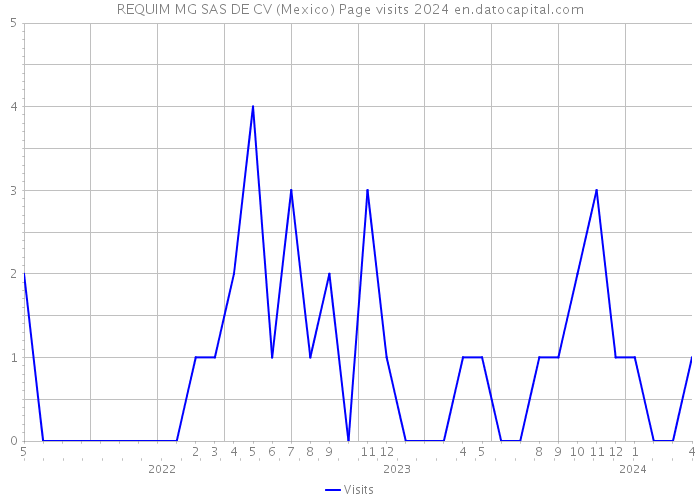 REQUIM MG SAS DE CV (Mexico) Page visits 2024 