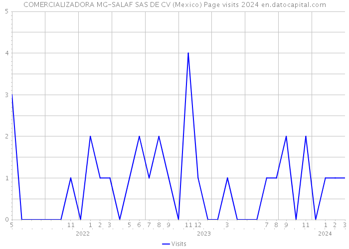 COMERCIALIZADORA MG-SALAF SAS DE CV (Mexico) Page visits 2024 