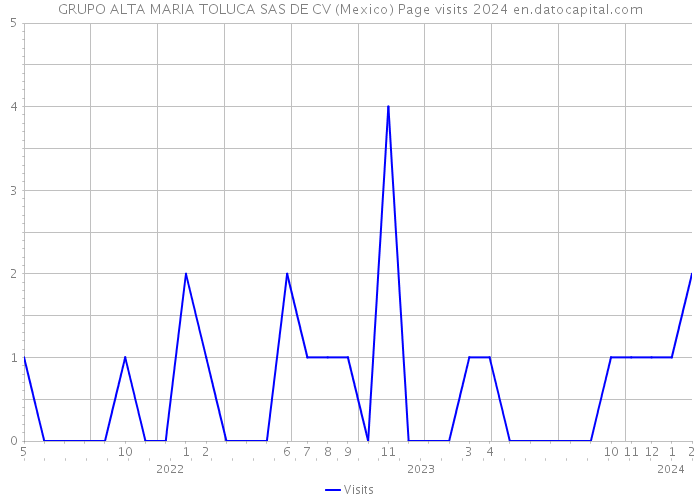 GRUPO ALTA MARIA TOLUCA SAS DE CV (Mexico) Page visits 2024 