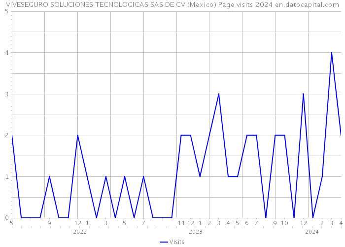 VIVESEGURO SOLUCIONES TECNOLOGICAS SAS DE CV (Mexico) Page visits 2024 