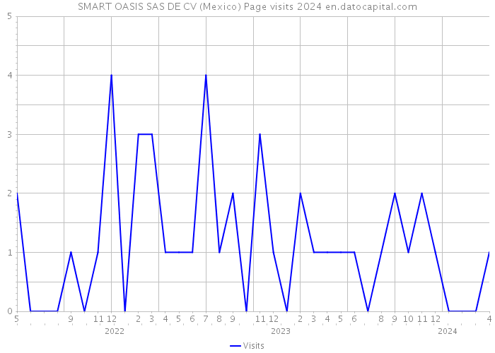 SMART OASIS SAS DE CV (Mexico) Page visits 2024 