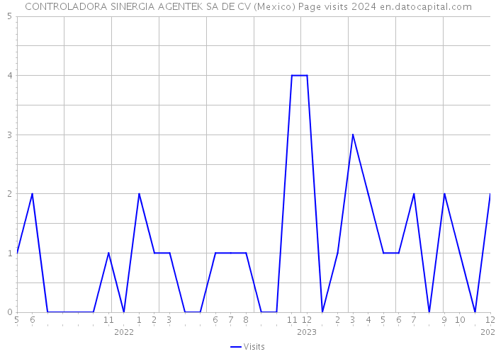 CONTROLADORA SINERGIA AGENTEK SA DE CV (Mexico) Page visits 2024 
