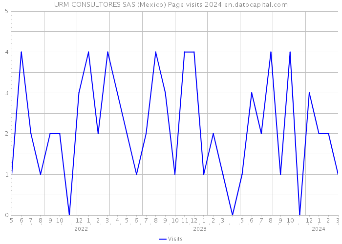 URM CONSULTORES SAS (Mexico) Page visits 2024 