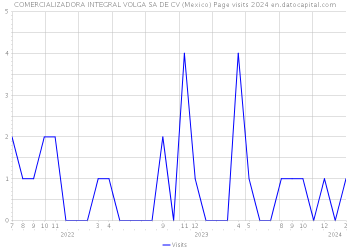 COMERCIALIZADORA INTEGRAL VOLGA SA DE CV (Mexico) Page visits 2024 