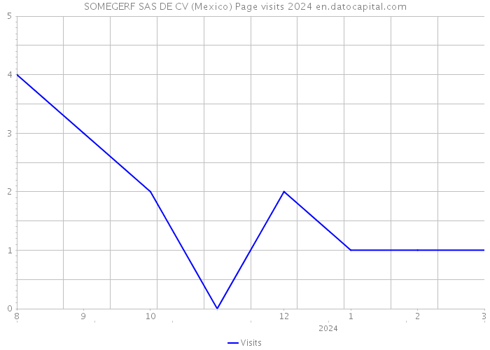 SOMEGERF SAS DE CV (Mexico) Page visits 2024 