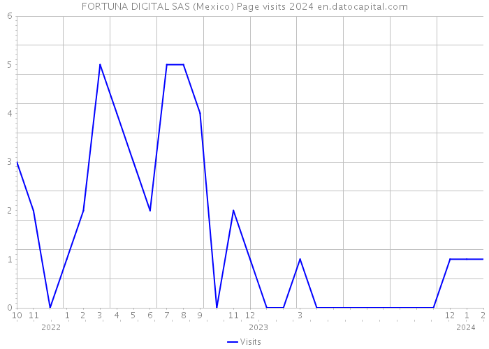 FORTUNA DIGITAL SAS (Mexico) Page visits 2024 