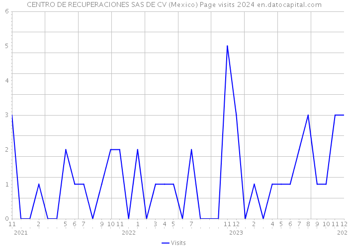 CENTRO DE RECUPERACIONES SAS DE CV (Mexico) Page visits 2024 