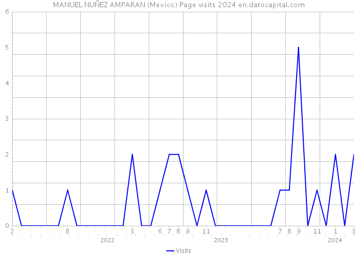 MANUEL NUÑEZ AMPARAN (Mexico) Page visits 2024 