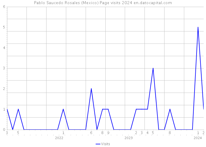 Pablo Saucedo Rosales (Mexico) Page visits 2024 