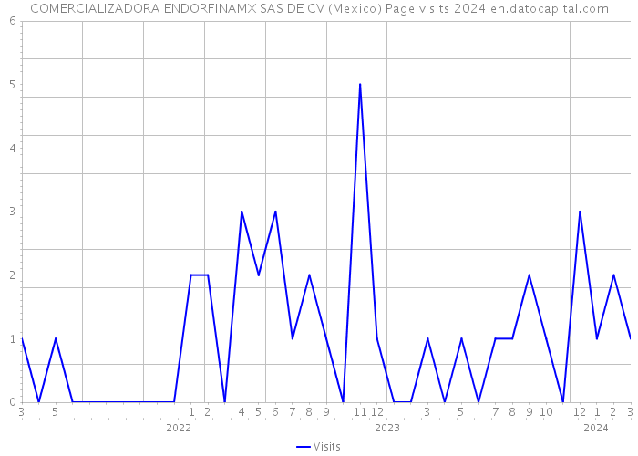 COMERCIALIZADORA ENDORFINAMX SAS DE CV (Mexico) Page visits 2024 