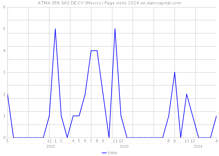 ATMA SPA SAS DE CV (Mexico) Page visits 2024 