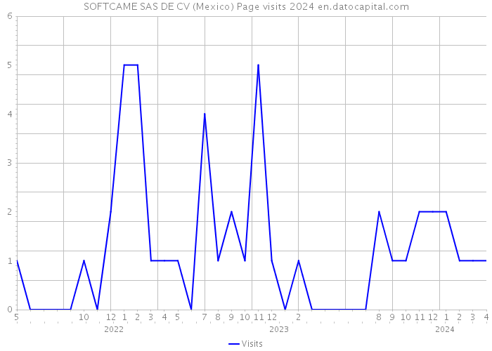 SOFTCAME SAS DE CV (Mexico) Page visits 2024 