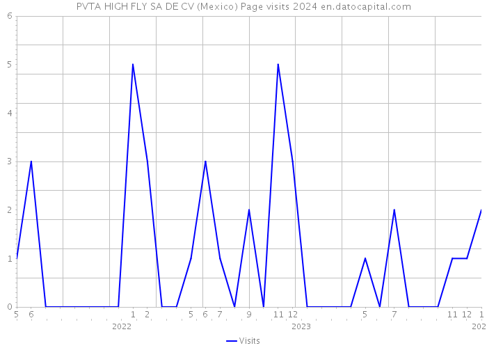 PVTA HIGH FLY SA DE CV (Mexico) Page visits 2024 
