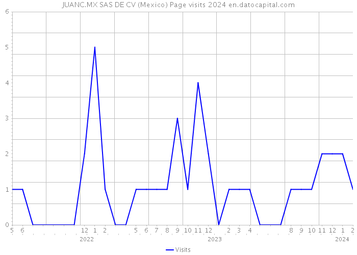 JUANC.MX SAS DE CV (Mexico) Page visits 2024 