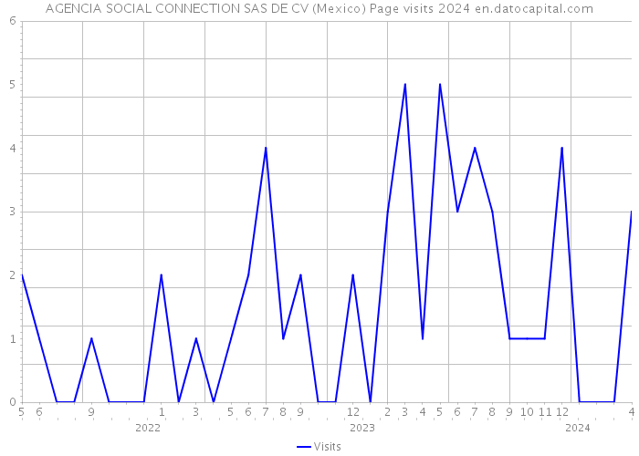 AGENCIA SOCIAL CONNECTION SAS DE CV (Mexico) Page visits 2024 