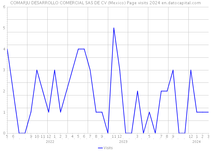 COMARJU DESARROLLO COMERCIAL SAS DE CV (Mexico) Page visits 2024 