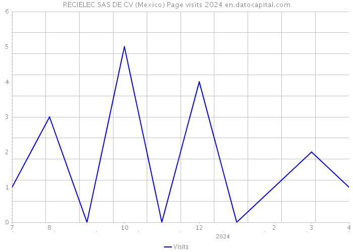 RECIELEC SAS DE CV (Mexico) Page visits 2024 