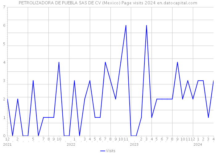 PETROLIZADORA DE PUEBLA SAS DE CV (Mexico) Page visits 2024 