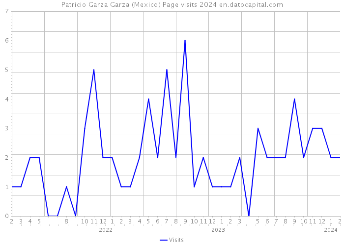 Patricio Garza Garza (Mexico) Page visits 2024 