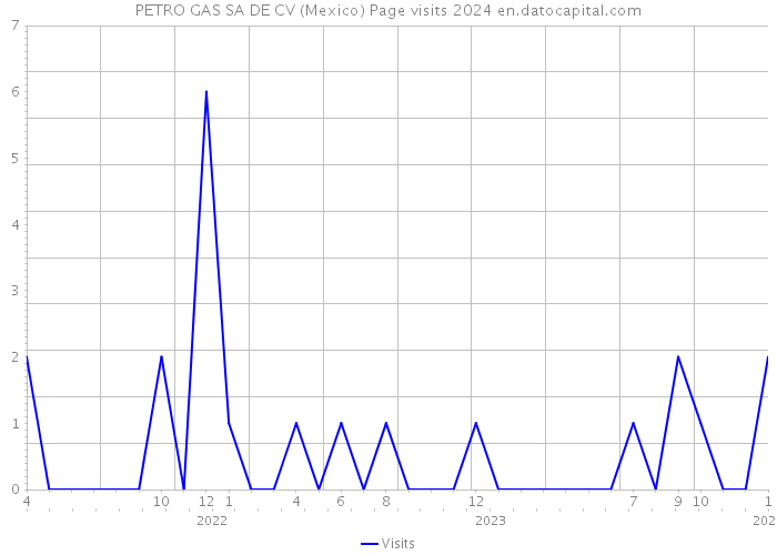 PETRO GAS SA DE CV (Mexico) Page visits 2024 