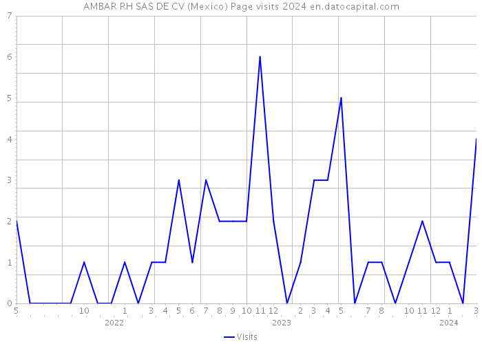 AMBAR RH SAS DE CV (Mexico) Page visits 2024 