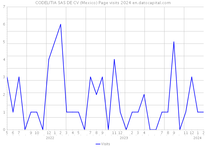 CODELITIA SAS DE CV (Mexico) Page visits 2024 