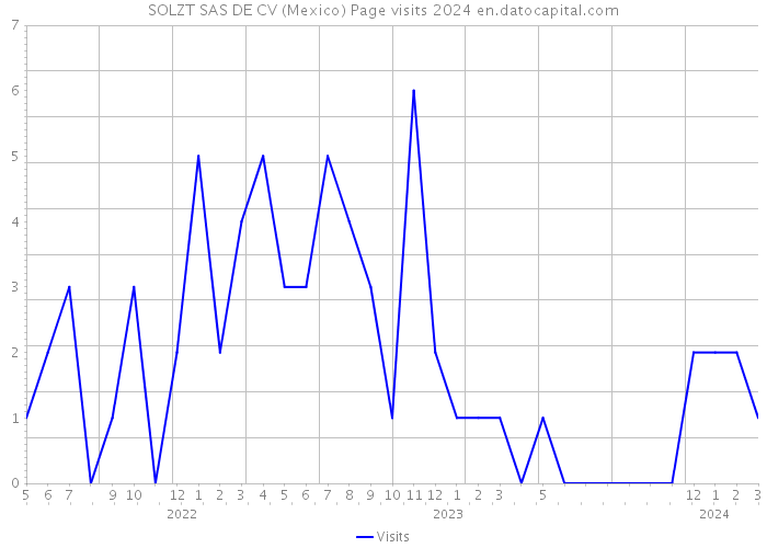 SOLZT SAS DE CV (Mexico) Page visits 2024 