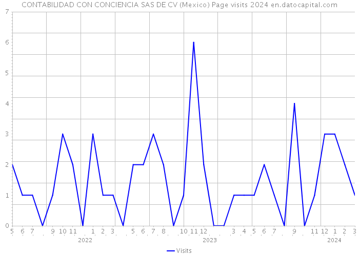 CONTABILIDAD CON CONCIENCIA SAS DE CV (Mexico) Page visits 2024 