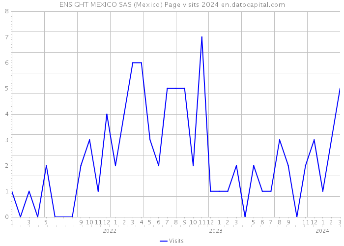 ENSIGHT MEXICO SAS (Mexico) Page visits 2024 