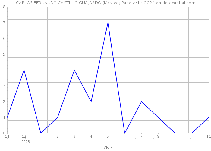 CARLOS FERNANDO CASTILLO GUAJARDO (Mexico) Page visits 2024 