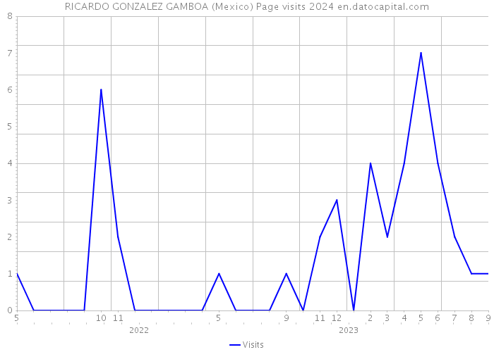 RICARDO GONZALEZ GAMBOA (Mexico) Page visits 2024 