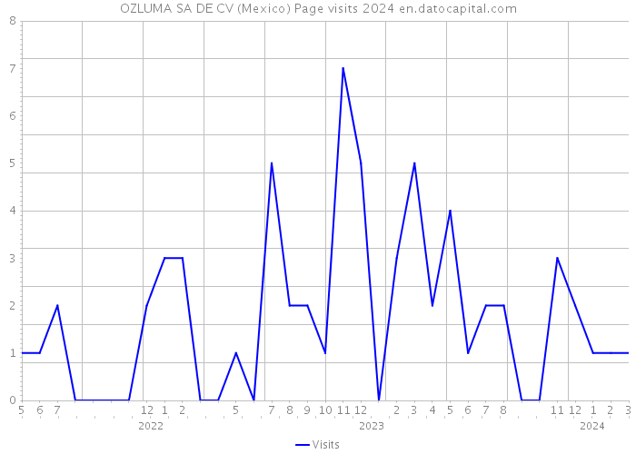 OZLUMA SA DE CV (Mexico) Page visits 2024 