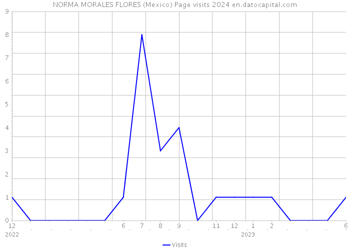 NORMA MORALES FLORES (Mexico) Page visits 2024 