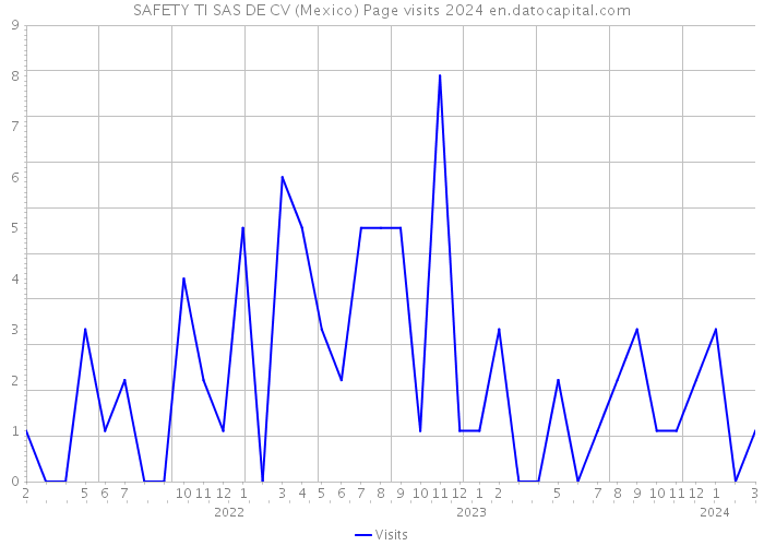SAFETY TI SAS DE CV (Mexico) Page visits 2024 