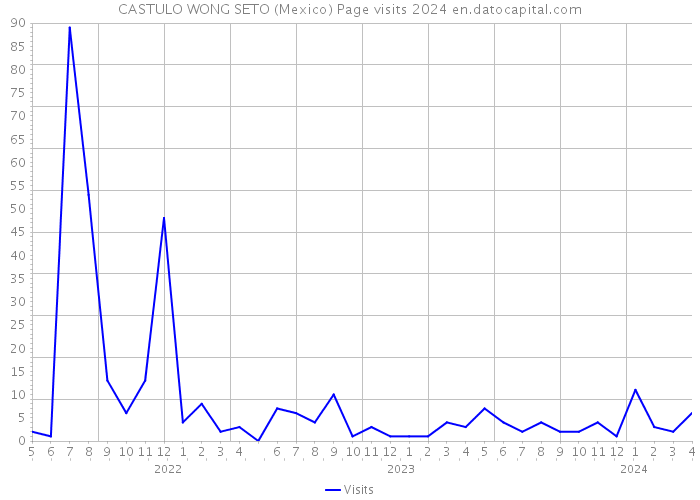 CASTULO WONG SETO (Mexico) Page visits 2024 
